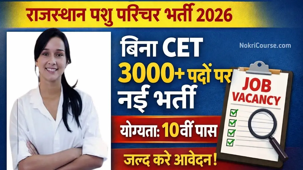 Rajasthan Pashu Parichar Bharti 2026 Notification
