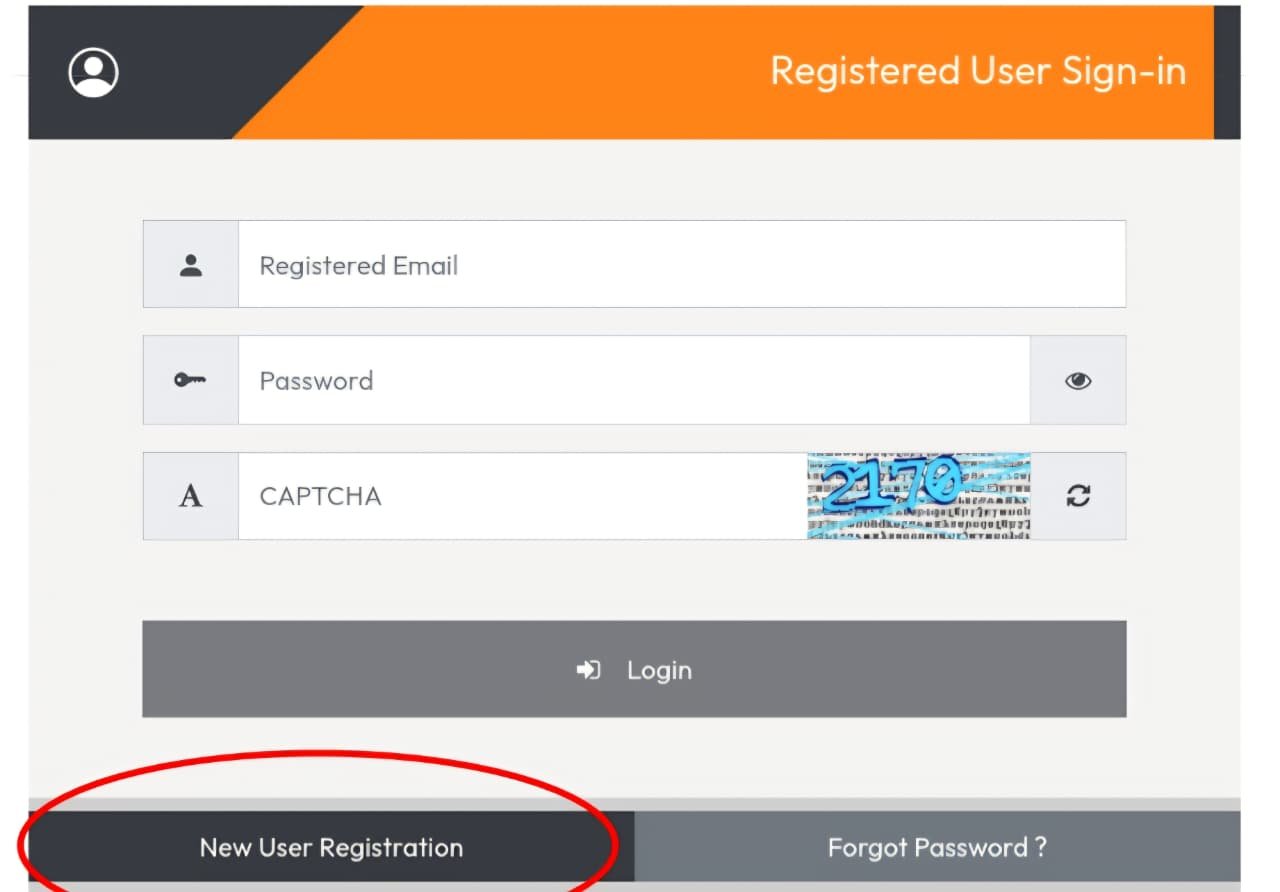 New User Registration