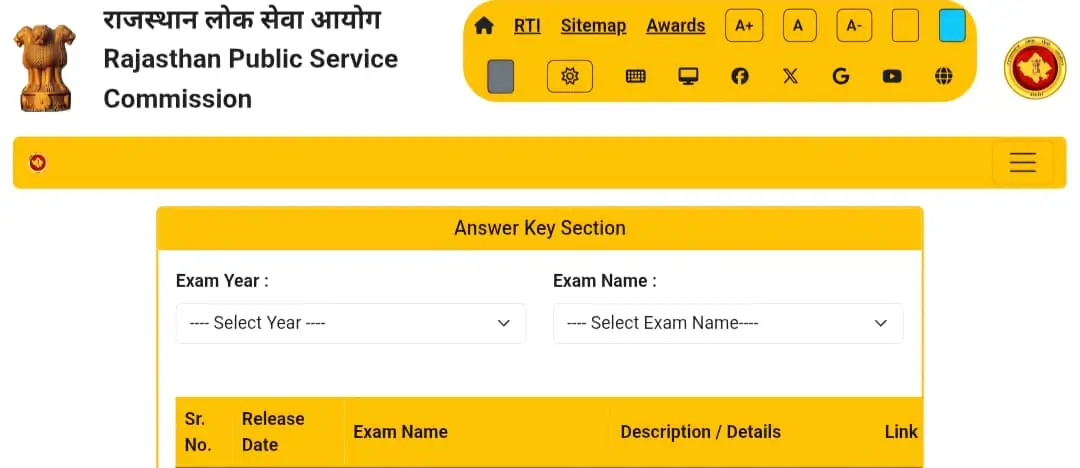 RPSC School Lecturer Answer Key 2026 Subject Wise
