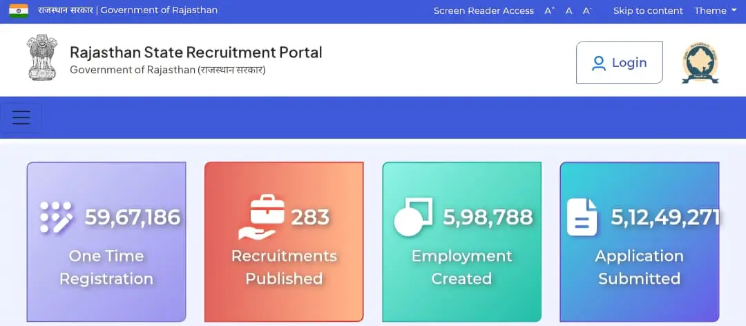 Rajasthan RAS Recruitment 2026 Portal