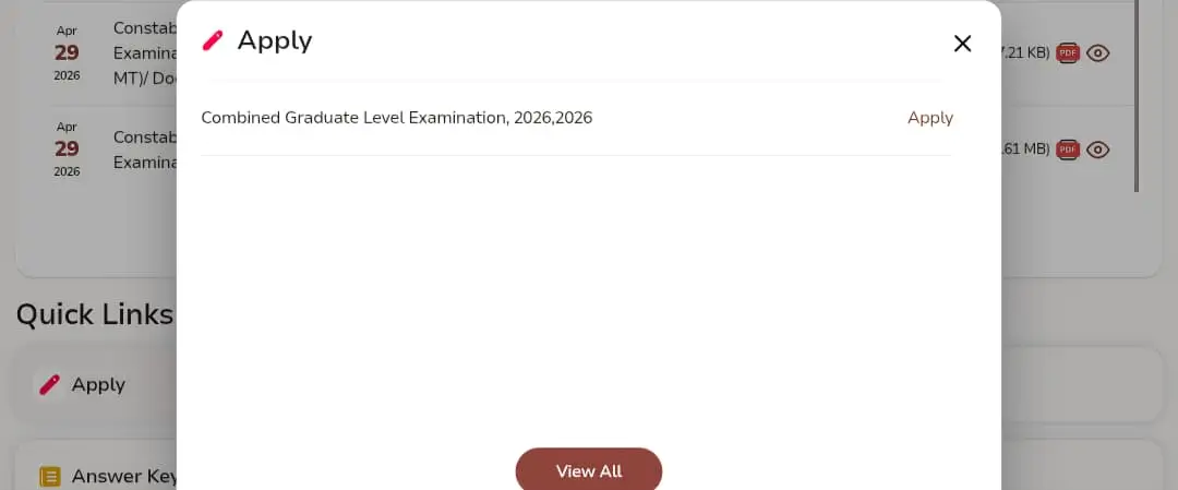 SSC CGL Direct Recruitment 2026 Apply