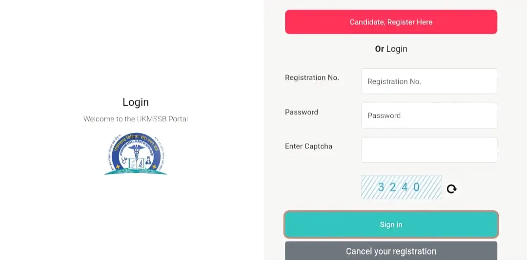 Candidate, Register Here