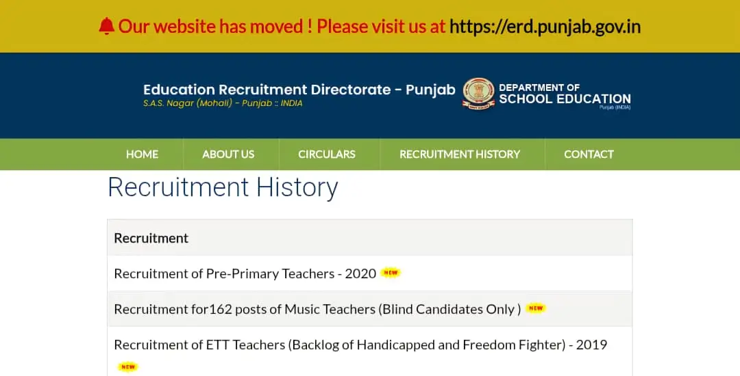 ERD Recruitment