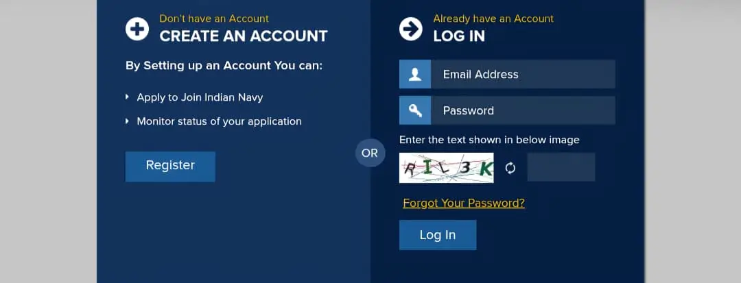Indian Navy Agniveer Bharti Official Website