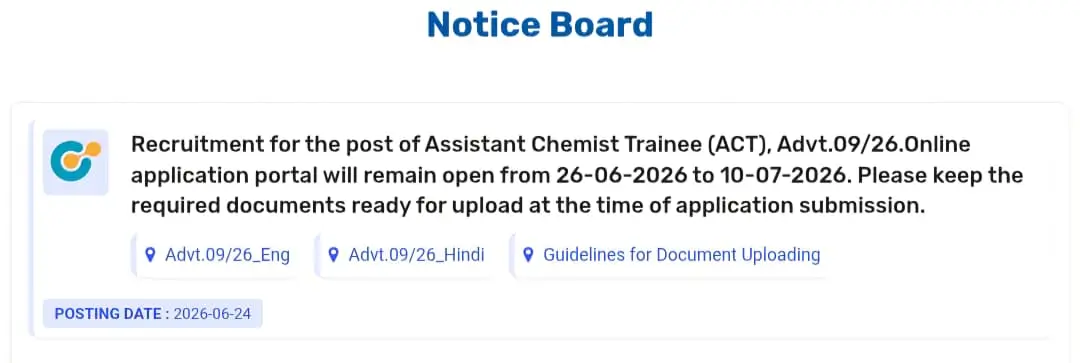 NTPC Limited ACT Recruitment 2026 Apply