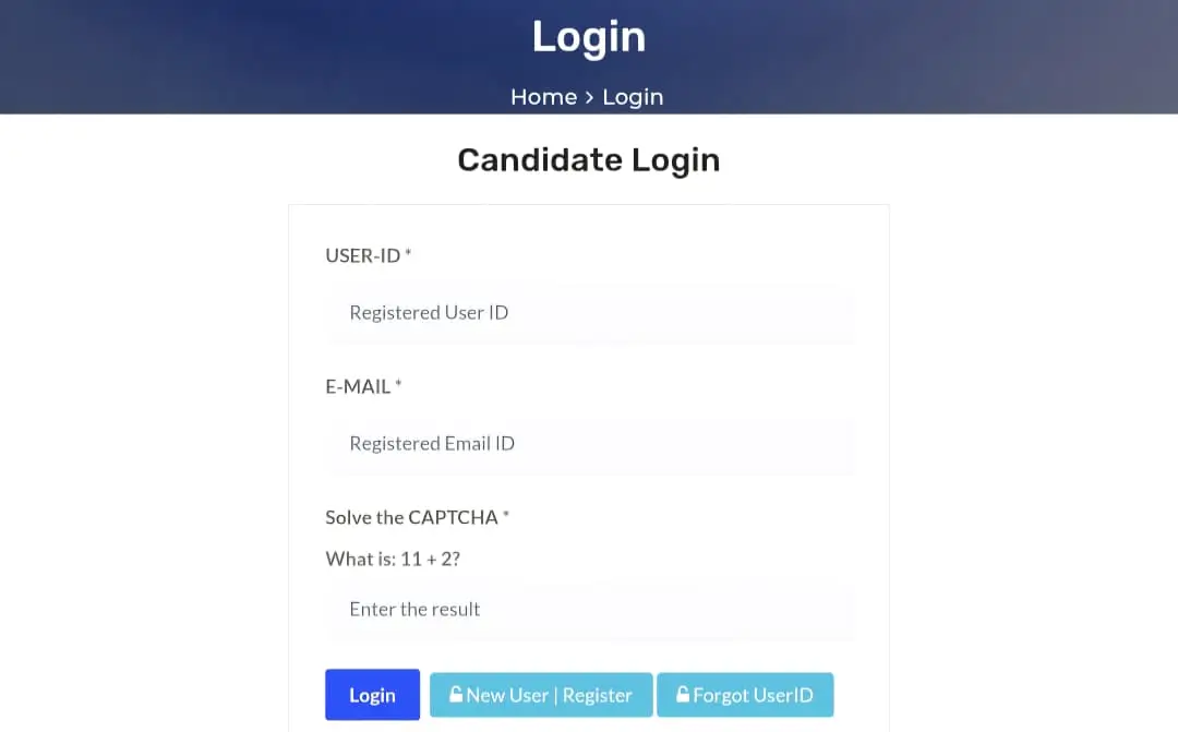 NTPC New User Register