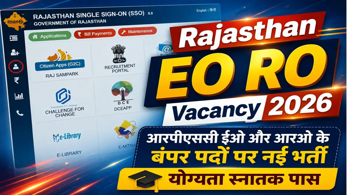 RPSC EO RO Vacancy 2026 Notification Latest Update