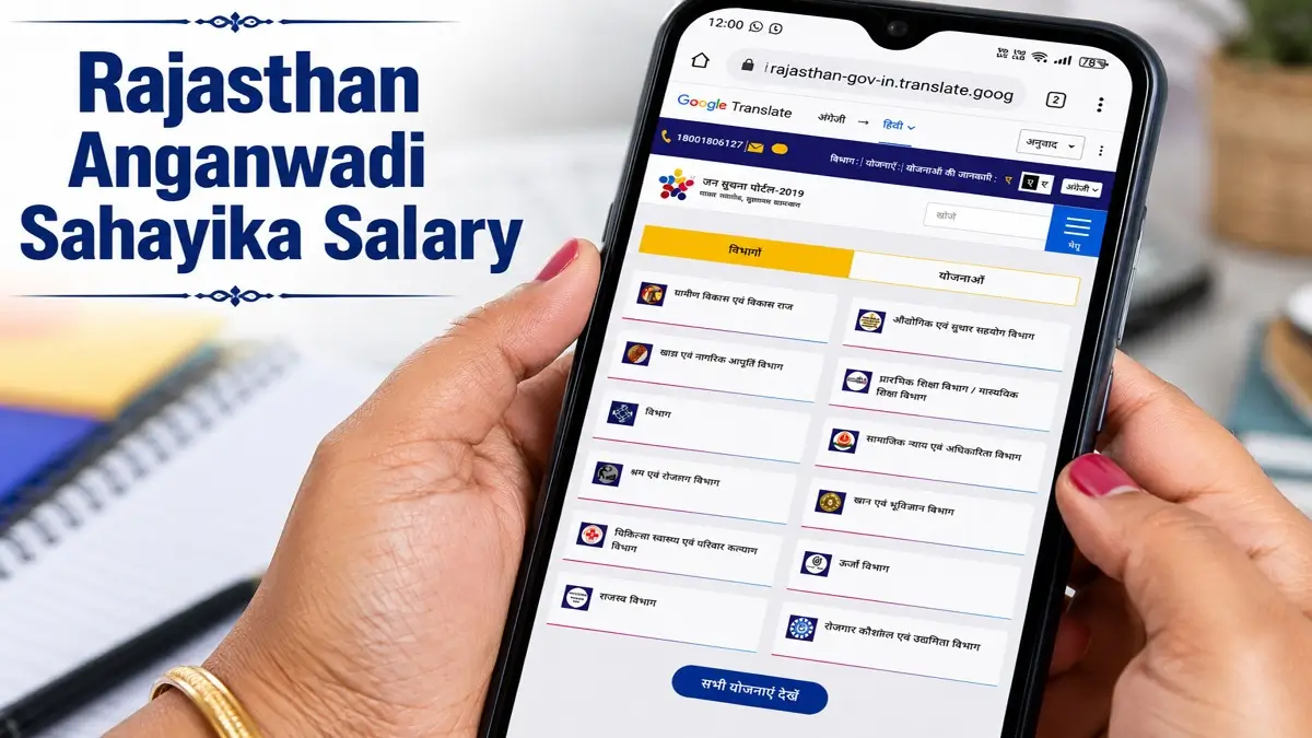 Rajasthan Anganwadi Sahayika Salary