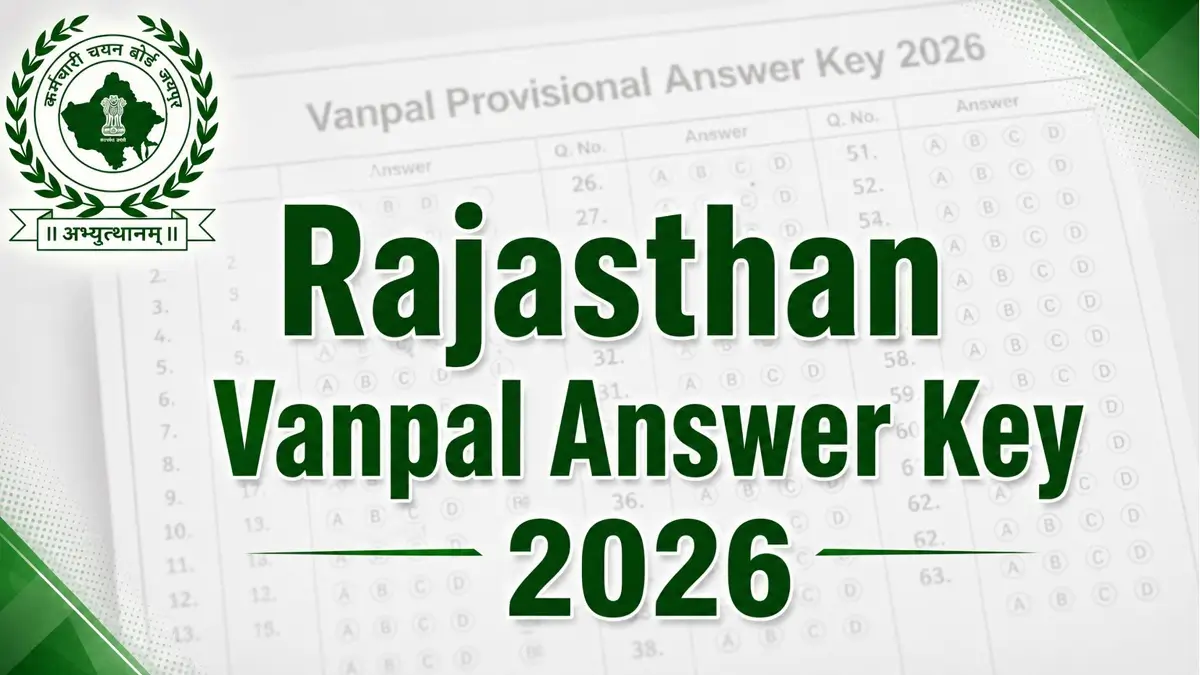 Rajasthan Vanpal Answer Key 2026 Release Date