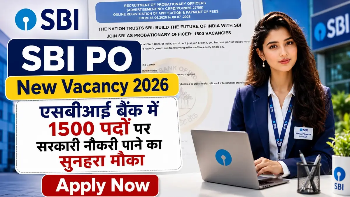 SBI PO New Vacancy 2026 Notification Release