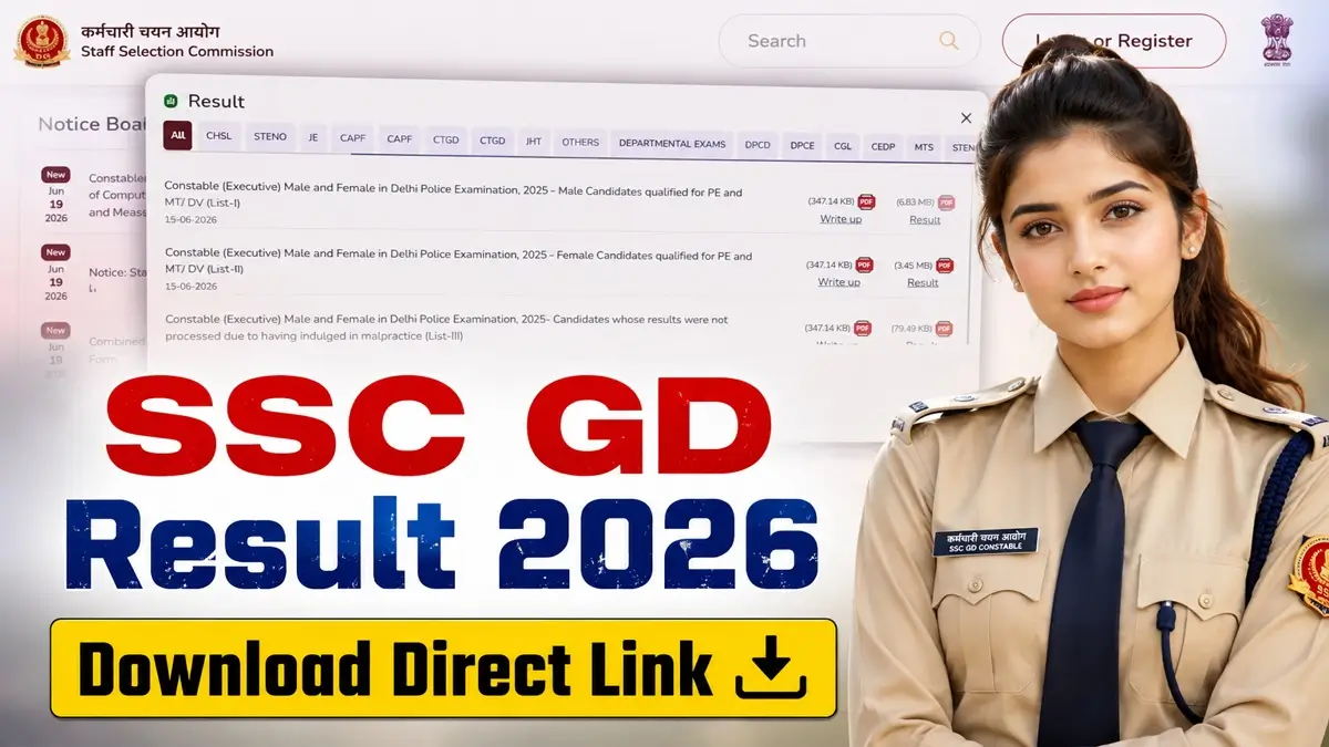 SSC GD Result 2026 Kab Aayega Latest News