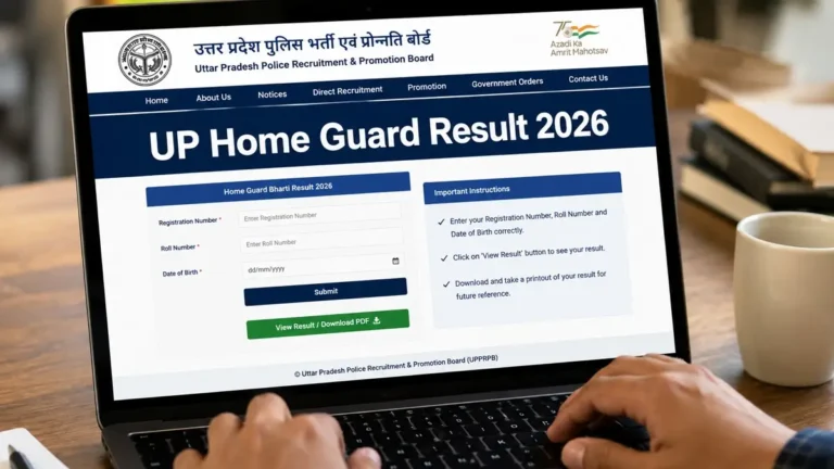 UP Home Guard Result 2026 Release