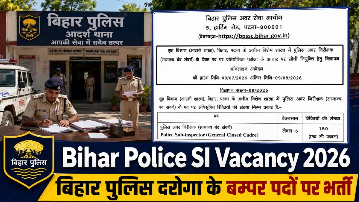 Bihar Police SI Vacancy 2026 Apply Direct Link Here 