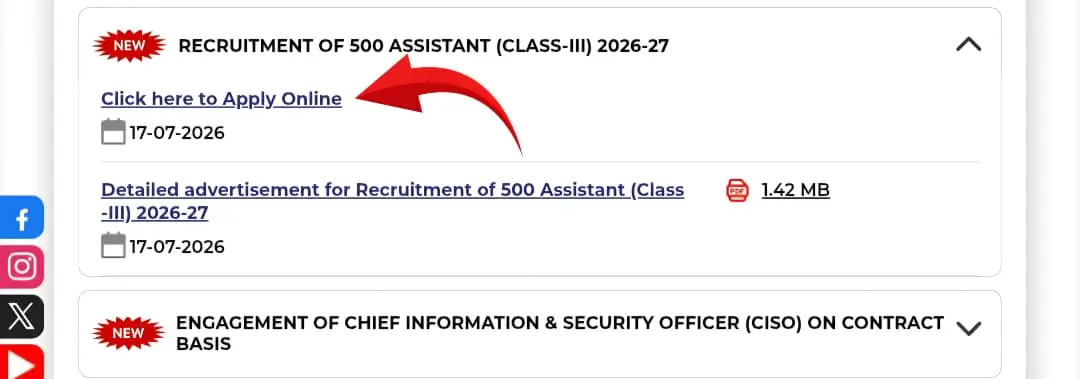 NICL Assistant Apply Online