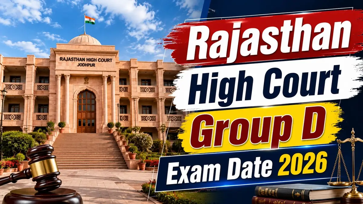 Rajasthan High Court Group D Exam Date 2026