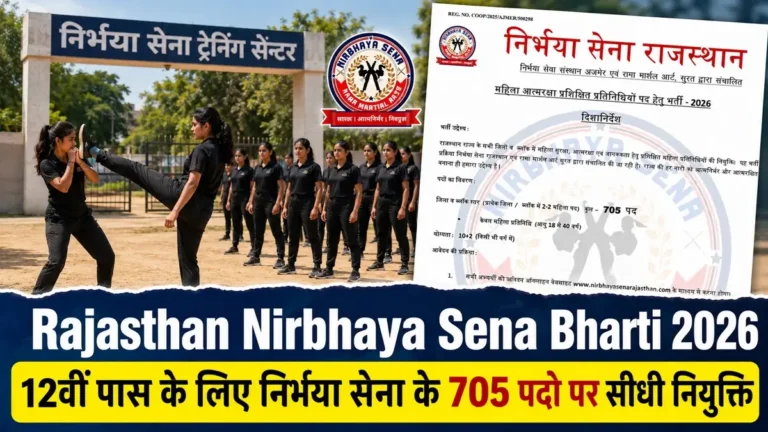 Rajasthan Nirbhaya Sena Bharti 2026 Direct Apply Online