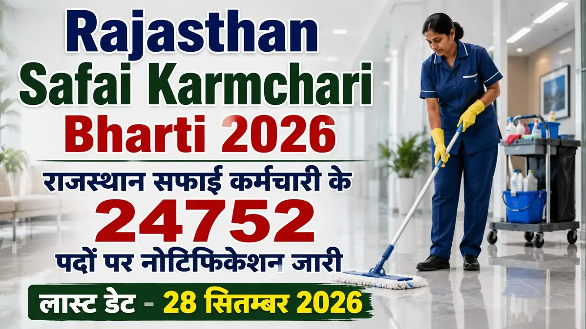Rajasthan Safai Karamchari Bharti 2026 Notification Release Direct Apply Now