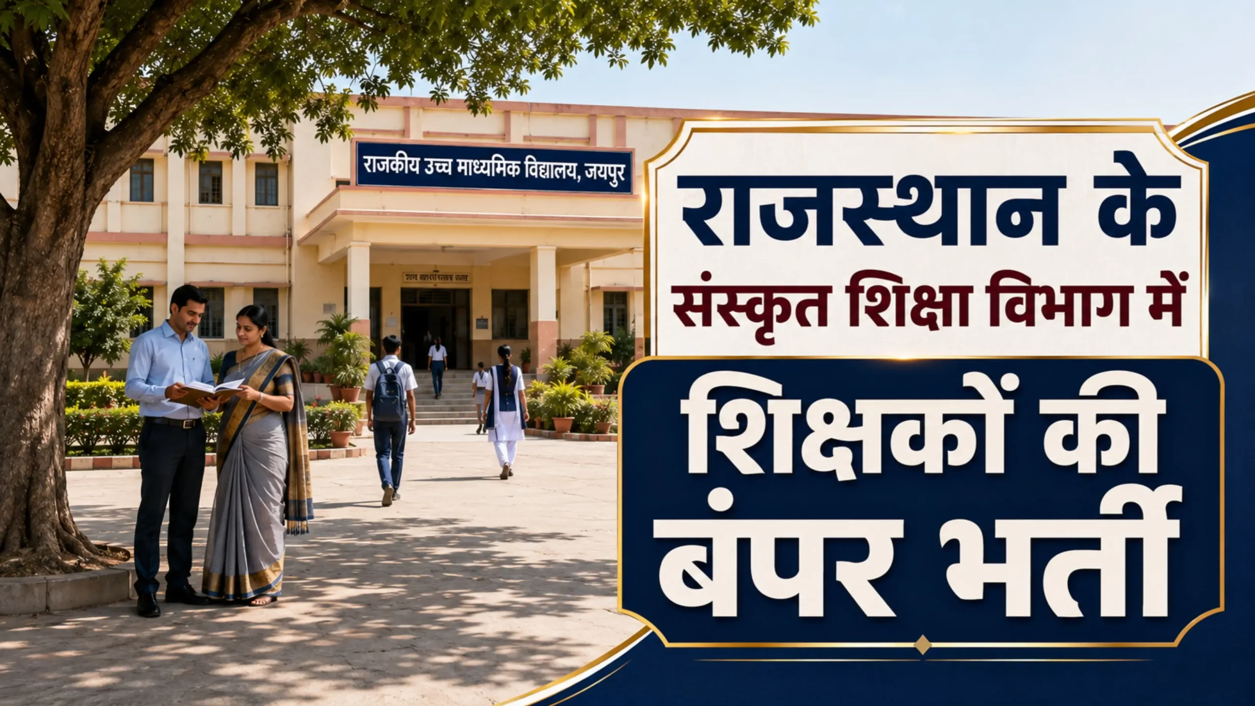Rajasthan Sanskrit Shiksha Vibhag Bharti 2026 Kab Ayegi