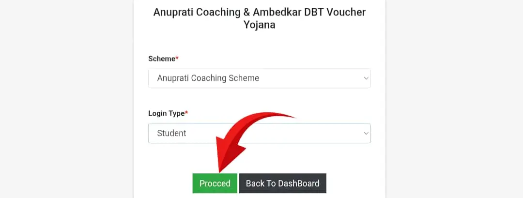 Anuprati Yojana Apply Proceed