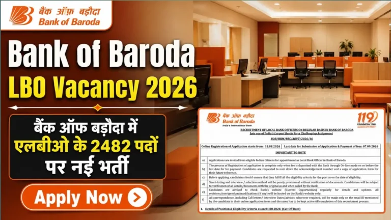 Bank of Baroda LBO Vacancy 2026 Advt Release