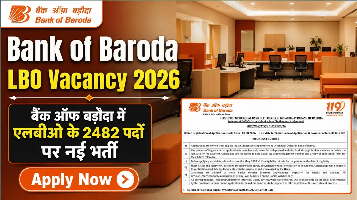Bank of Baroda LBO Vacancy 2026 Advt Release 