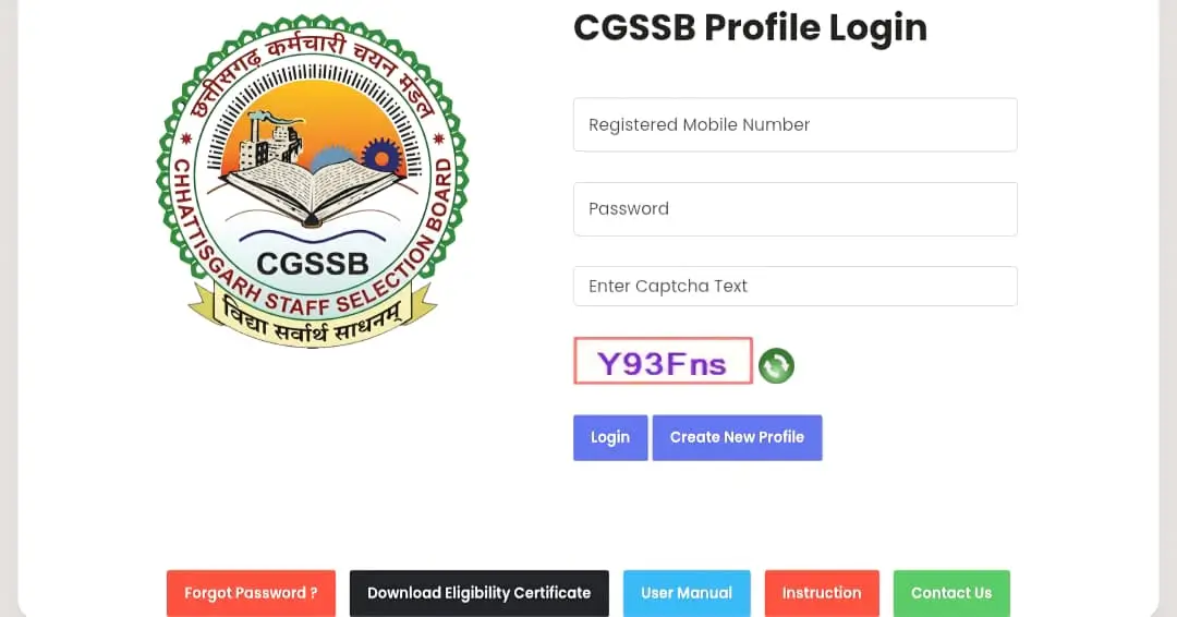 CGSSB Login