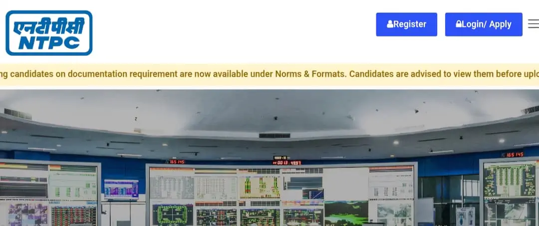 NTPC Login Apply