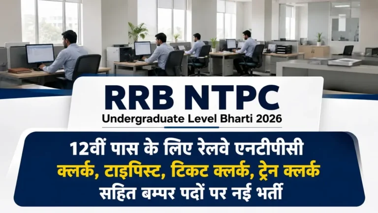 RRB NTPC Undergraduate Level Bharti 2026 Notification Release