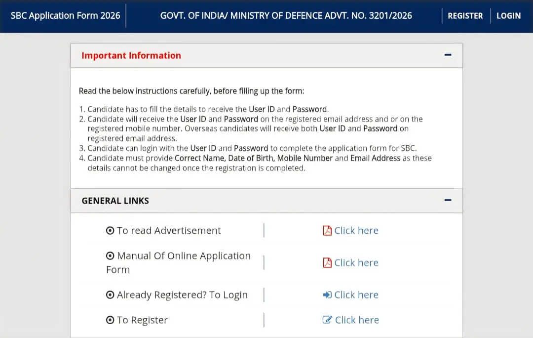 SBC Register