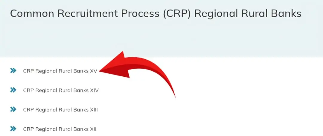 Common Recruitment Process - Regional Rural Banks Phase XV
