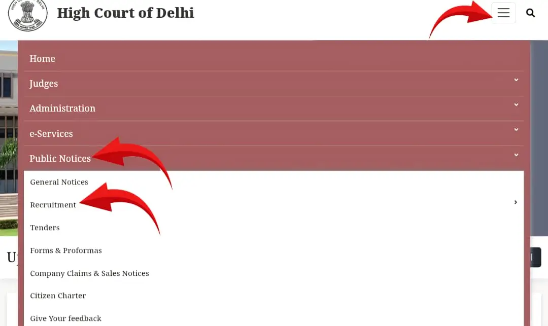 Delhi High Court Public Notice Recruitment