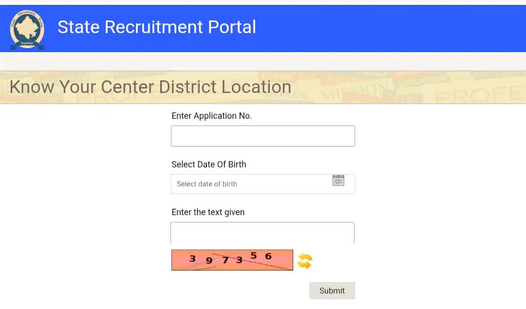 District location of Sub-Inspector and Platoon Commander