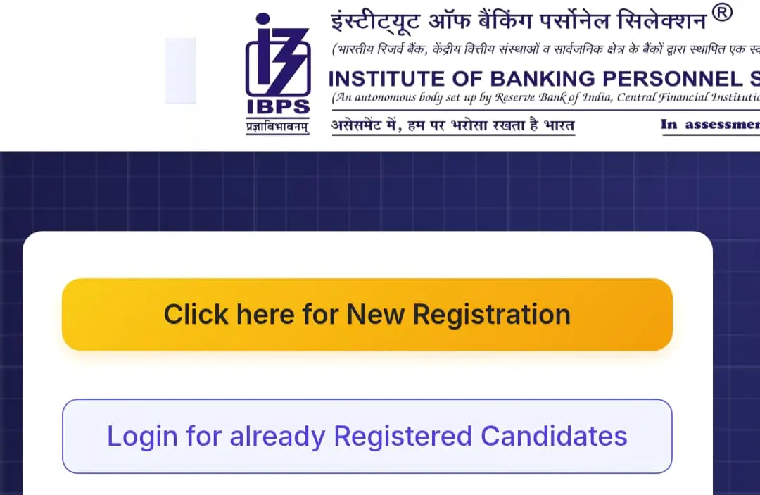IBPS RRBs Click here for New Registration