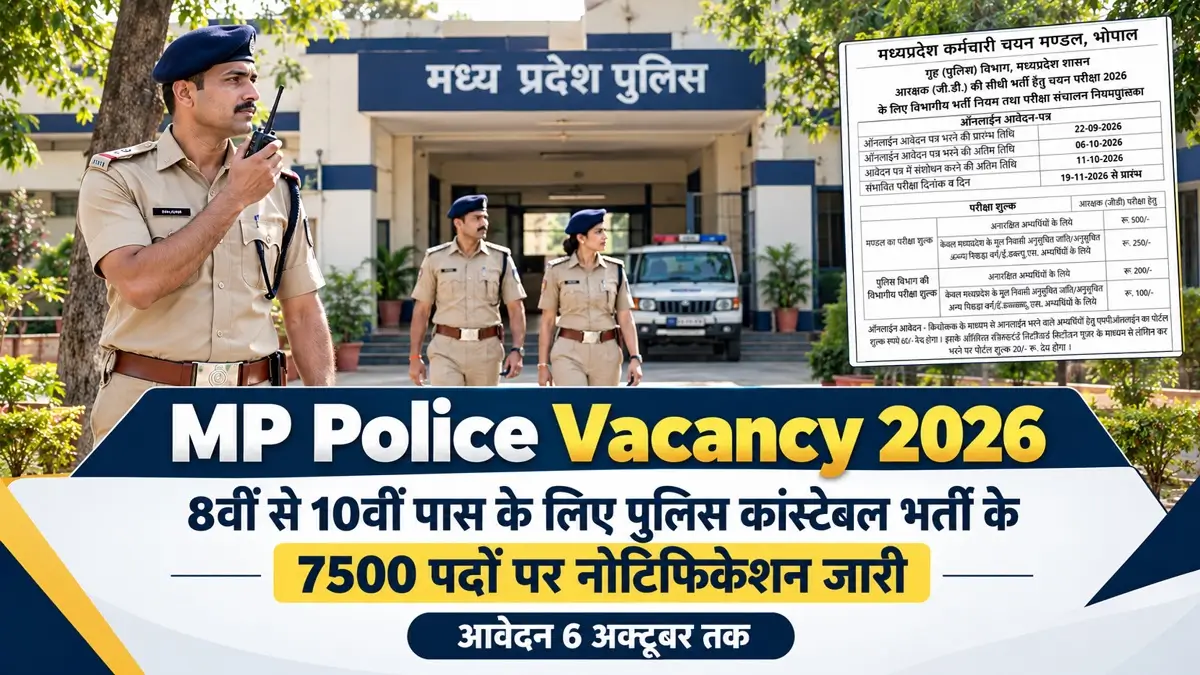 MP Police Vacancy 2026 Direct Apply Now