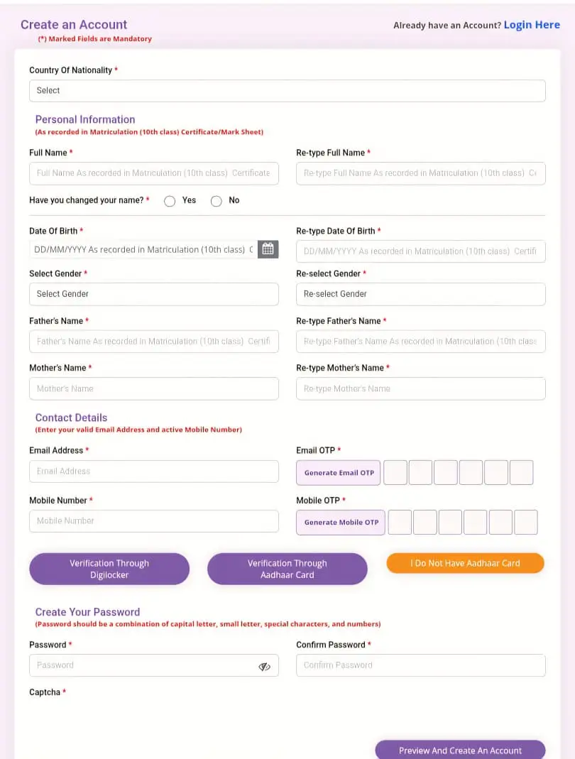 RRB NTPC New Registration
