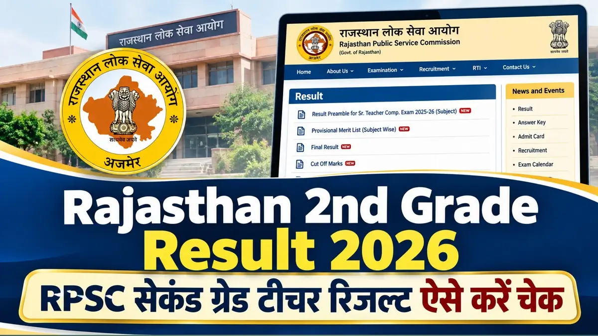 Rajasthan 2nd Grade Result 2026 Release Date