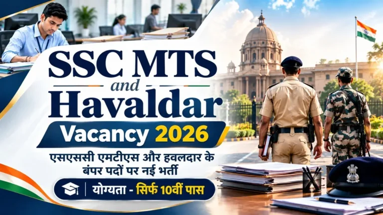 SSC MTS and Havaldar Vacancy 2026 for 10th Pass